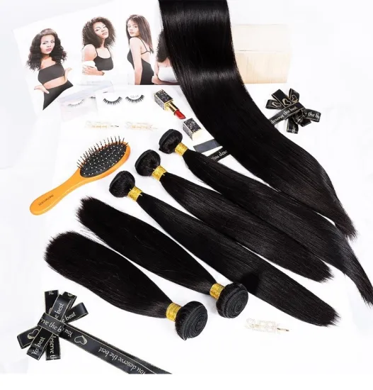 12A wholesale bone straight raw Brazilian cuticle aligned hair extension vendors double drawn remy virgin human hair bundles