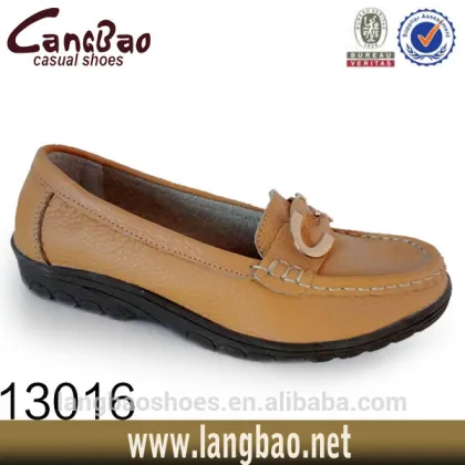 new arrival women leather shoes lady loafers