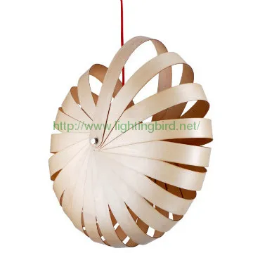 wooden hanging lamp