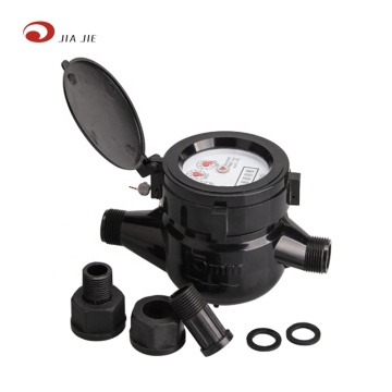 15mm Plastic Black Dry Type Water Meter