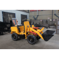 Electric front end loader for garden tractor