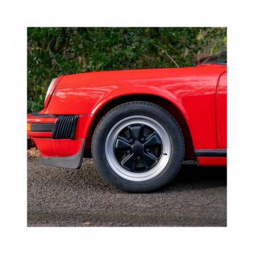BKU Roues en alliage noir échelonné 16 pouces pour Porsche 964 911 Carrera 924 930 Turbo 944 968 Cayenne