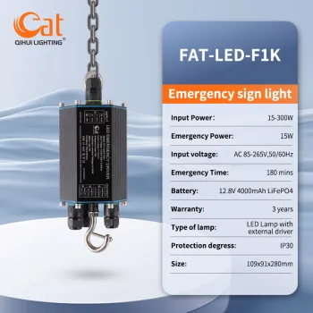 IP65 LED Emergency Driver for 50W-300W LED Lighting with 180 Minutes Backup