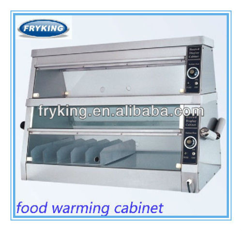 glass warmer showcase/electric food warming cabinet