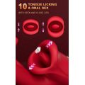 Vibrador de língua, brinquedo sexual, ponto G e clitóris