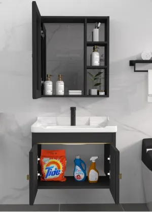 Contemporary 60cm Space Aluminum Bathroom Wall Cabinet