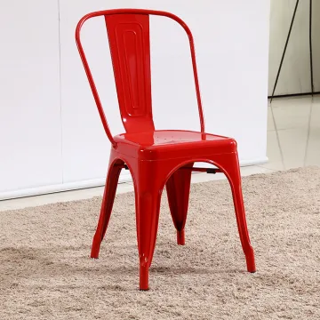 Wholesale Factory Durable Industrial Stackable Vintage Metal Restaurant Dining Tolixes Chairs For Coffee Shop