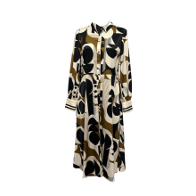 Ladies Belt Shirt Long Sleeve Dress