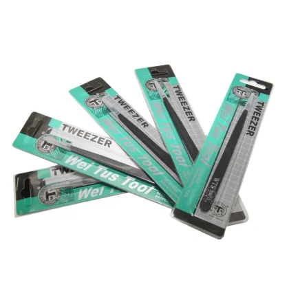 Wholesale OEM Vetus ST-10 High Quality Anti-Static Stainless Steel ESD Tweezers Eyelash Tweezers