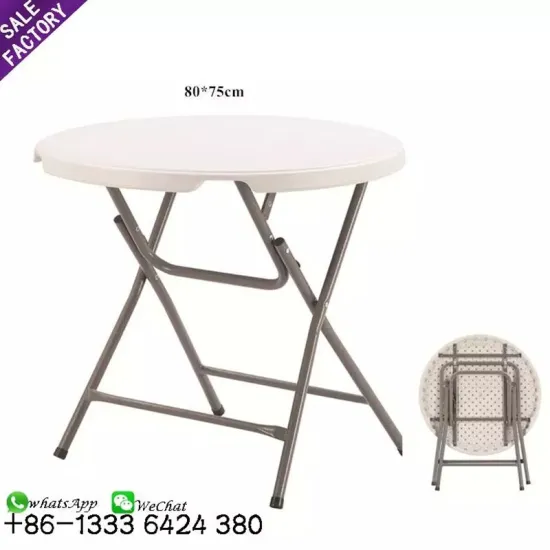 Sino Perfect Heavy Duty 6Ft White Round Foldable Table