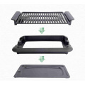 Suhu 500W 5 kelajuan Pan Grill BBQ laras