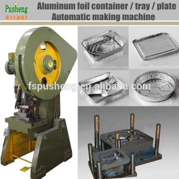 Aluminum foil cylinder container manufacturing punching machine
