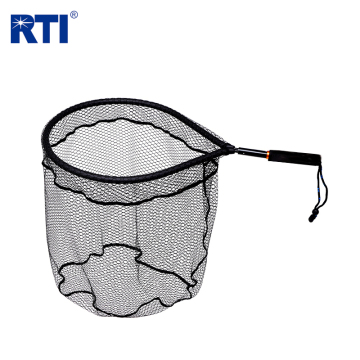 Outdoor Fishing Rubber Coated Floating Landing Net with 5kg Scale