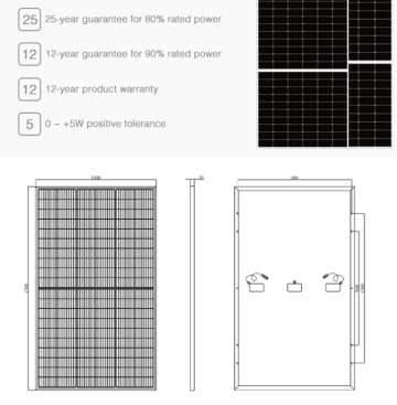 Grade A Solar Panel Mono 370w High Quality