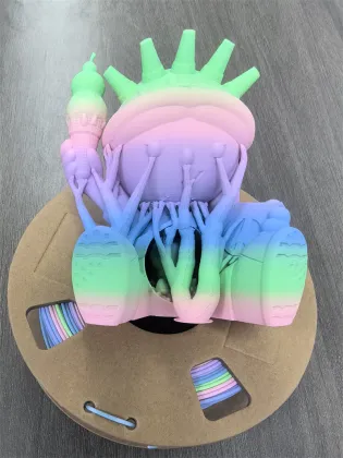 Matte Rainbow Filament PLA 1.75mm for 3D Printers