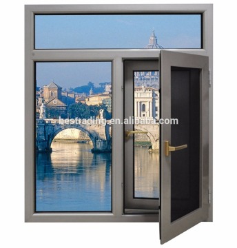 aluminium casement windows drawing with mosquito screen
