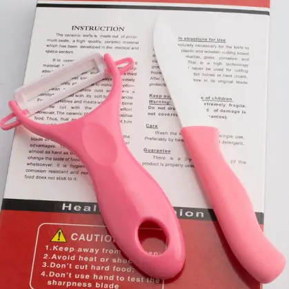 Classic Ceramic Fruit Knife and Peeler set