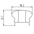 cheap deck railing aluminium profile extrusion molds