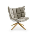 Replica Patricia Urquiola Husk Chair Muscle chair replica designer Husk lounge chair Factory