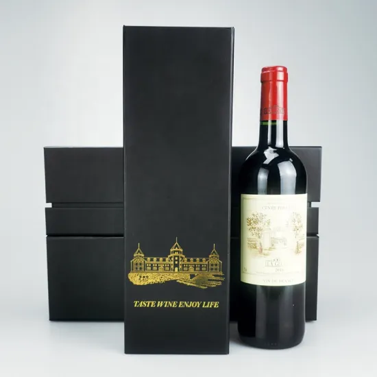 Custom Logo Foldable Luxury Wine Box Packaging for Single Bottle