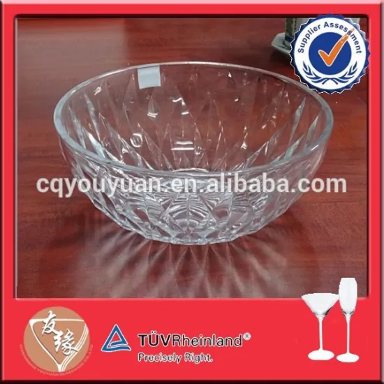 OEM accept round clear glass soup bowl