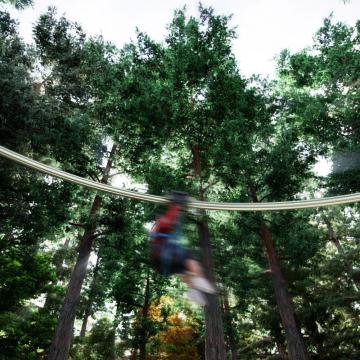 Outdoor Sky Rider Zip Line for sale