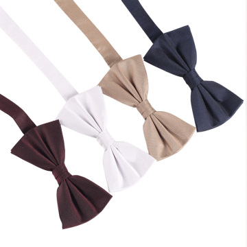 2024 High Quality Custom Silk Bow Ties for Men - New Design, Solid Color, Oversized, Adjustable with Logo