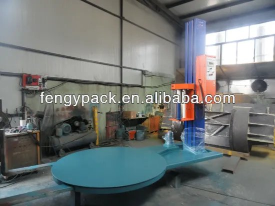 Turntable stretch wrapping machine