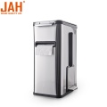 JAH Hand Press Stainless Steel Toilet Trash Bin