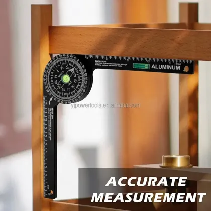 Full-Function Alloy Woodworking Scale Mitre Saw Protractor and Angle Finder Tools