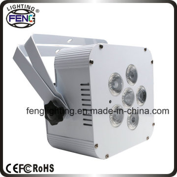 High Power 6PCS Wireless DMX LED Flat PAR