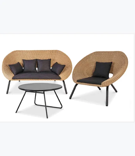 High-Quality Outdoor Tavern Lounge Wicker Dining Set