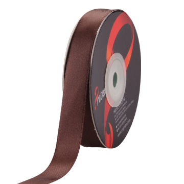 Chocolate Color Satin Ribbon Used for Gift Packing