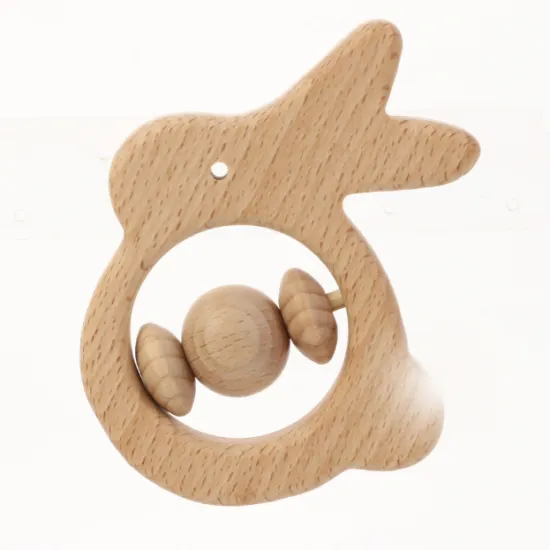 Handmade Wooden Montessori Toys for Boys and Girls Aged 36+ Months: Animal Rattle Toys for Kids