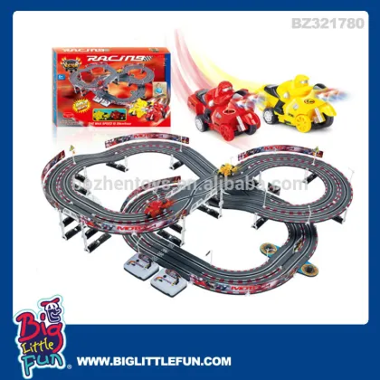 Electric toy race track toy motorcycle track