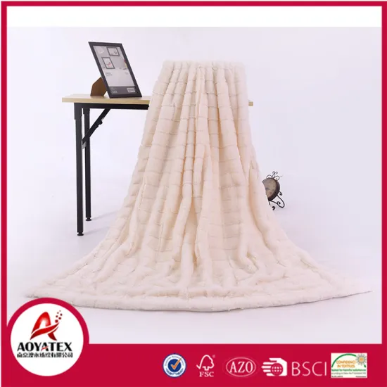 100% polyester Little rabbit hair fake fur micromink blanket fabric