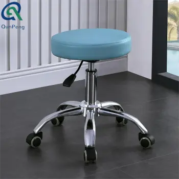 Adjustable Qunpeng Swivel Rolling Stool for Salon, Spa, Medical, Pedicure, Barber Lab
