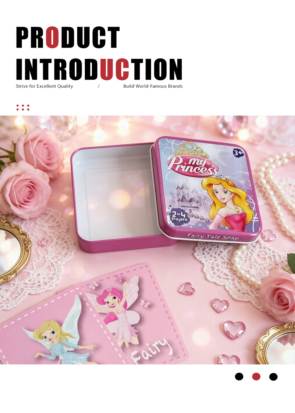 Коробка обучающих карточек на тему принцессы(2)X Princess theme educational card box(2)X