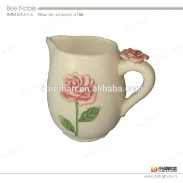 high quality Ceramic white cheap milk jar