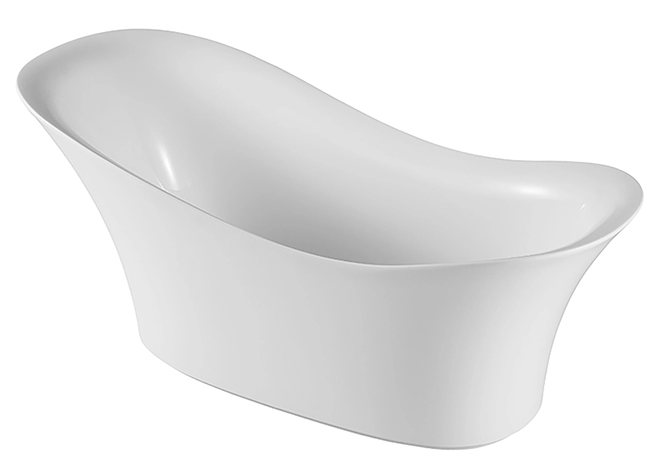 European Style Indoor Simple Deep Acrylic Bathtubtub