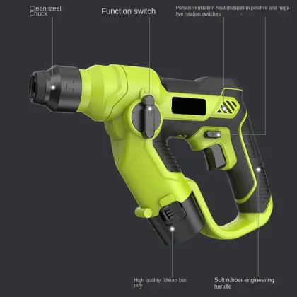 Lithium Electric Hammer Charging Lightweight High-power Percussion Drill