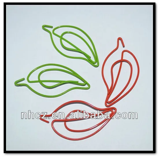 leaf different kinds paper clips