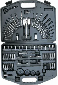 125PCS Drills & Bits Set(TWIST DRILLS/WOOD DRILL/FLAT WOOD BITS/SCREWDRIVER BIT)