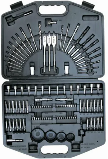 125PCS Drills & Bits Set(TWIST DRILLS/WOOD DRILL/FLAT WOOD BITS/SCREWDRIVER BIT)