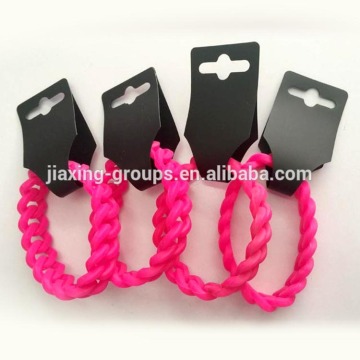 Wholesale custom logo print dual layer silicone wristband