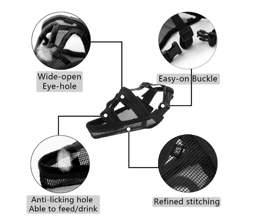 Adjustable Anti-Chewing Dog Muzzle