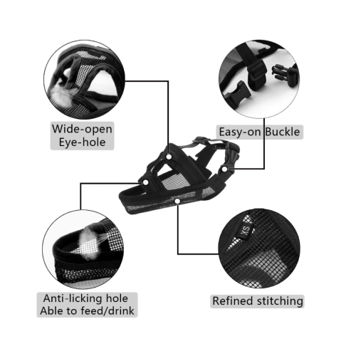 Adjustable Anti-Chewing Dog Muzzle