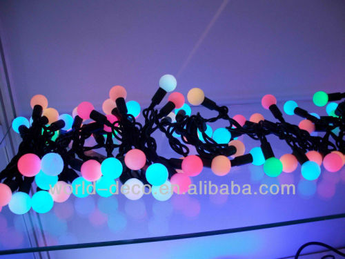 Christmas white and multi glow ball light