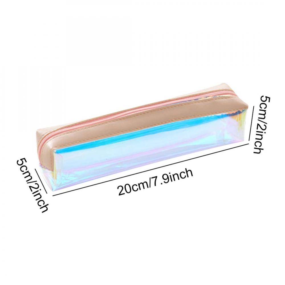 Laser Clear Colorful Pencil Case 4 Laser Clear Colorful Pencil Case 4