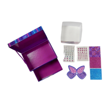 two layers box including glitter stickers